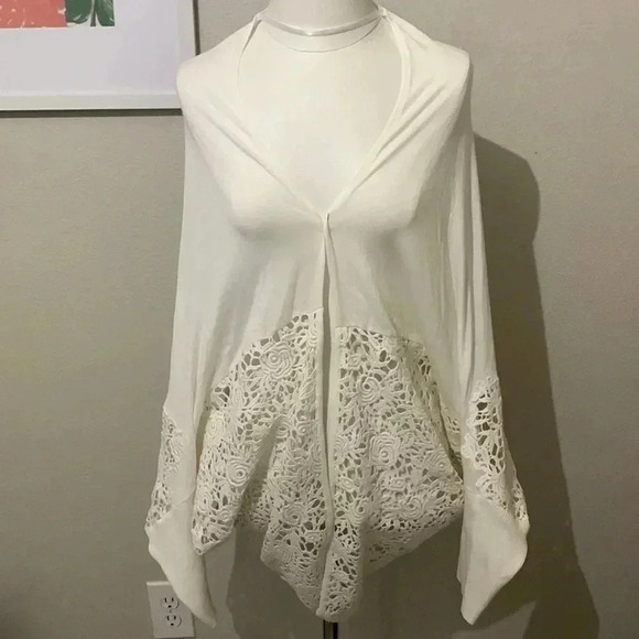 Kobi Halperin Crochet Drap Open Cardigan - Picture 3 of 10